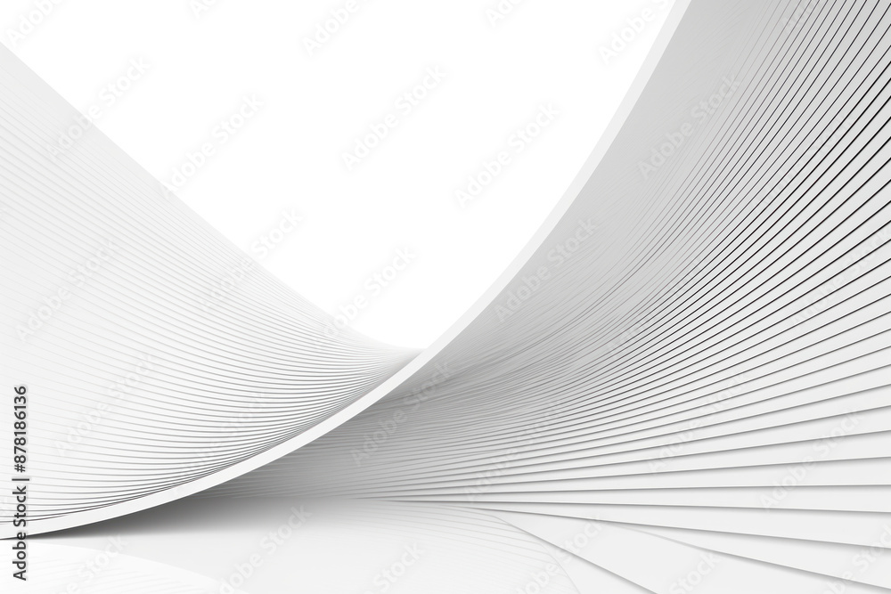 Fototapeta premium Modern minimalistic background with intersecting curved lines, presentation background