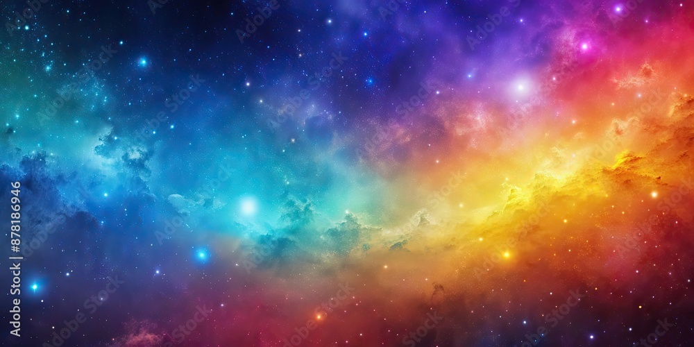 Fototapeta premium Colorful gradient galaxy background with vibrant hues, galaxy, space, stars, universe, abstract, colorful, gradient, celestial