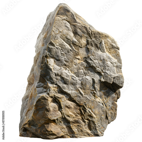 Rough natural stone, PNG image, isolated photo