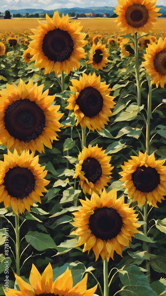 Sunflowers in a Field Sunflowers in a Field