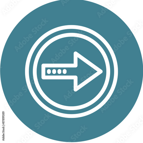 Free Download arrowright Vector Line White Circles Multicolors - GFXLoad