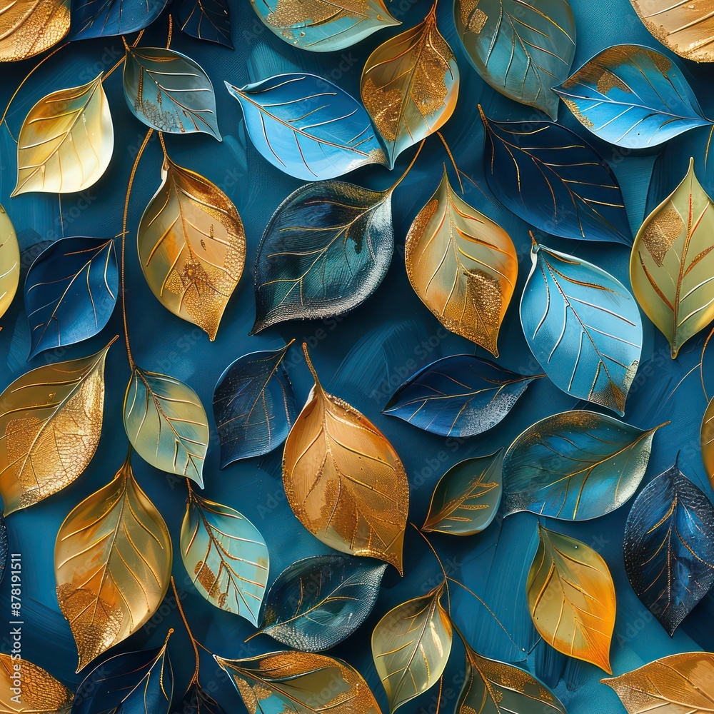 Seamless abstract chunk paint leaves abstract pattern backgrounds Seamless abstract chunk paint leaves abstract pattern backgrounds