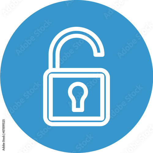 unlock Vector Line White Circles Multicolors