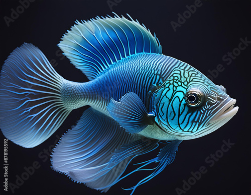 Mixed Swarm Oriental Sweetlips (Plectorhinchus vittatus) and two-spot red snapper (Lutjanus bohar), Indian Ocean, Maldives, Asia photo