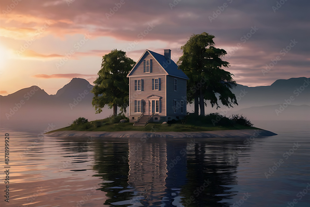 Fototapeta premium house on the beach