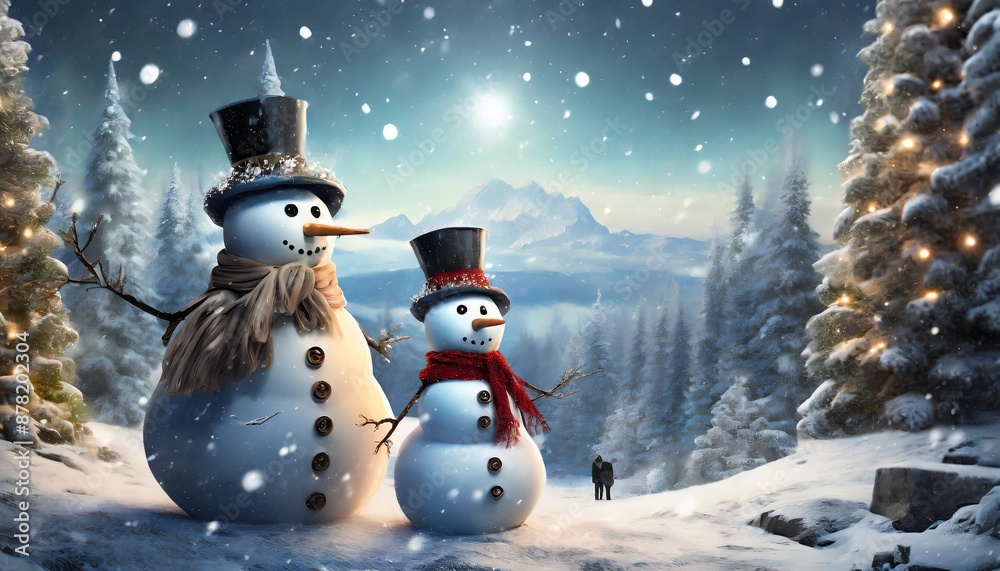 Obraz premium snowman