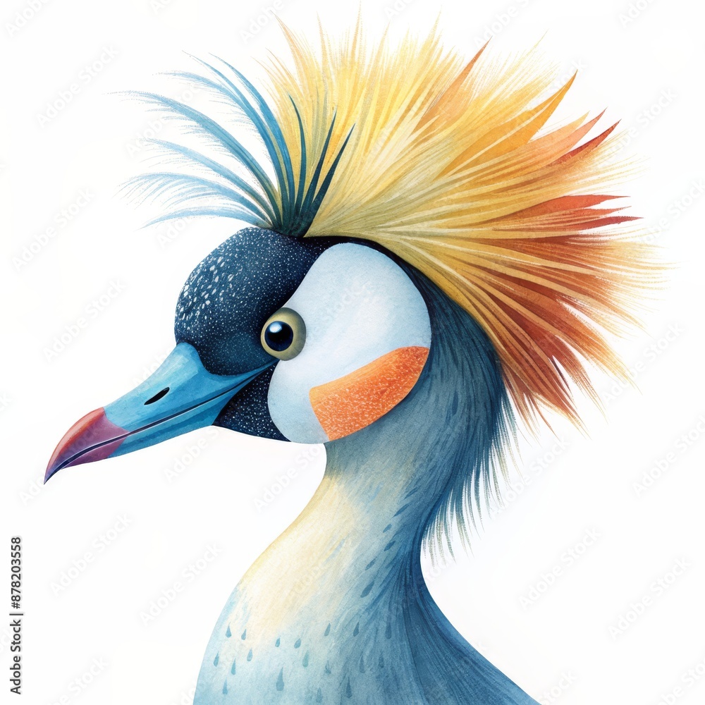 Fototapeta premium blue crowned crane