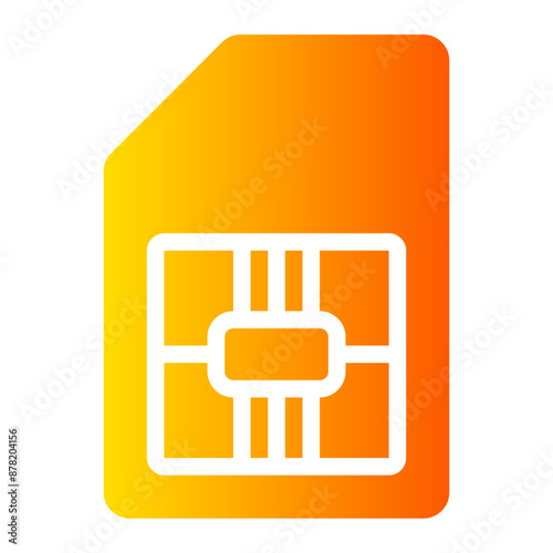 sim card gradient icon