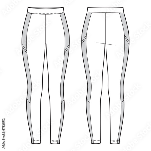 Woman's leggings with side inserts