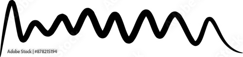 Wiggle Line Doodle Illustration 