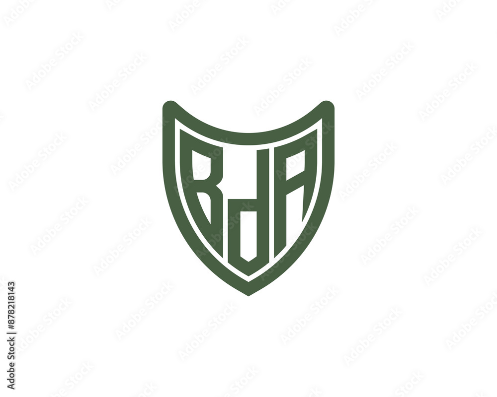 BDA logo design vector template. BDA logo design. BDA logo design vector template. BDA logo design.