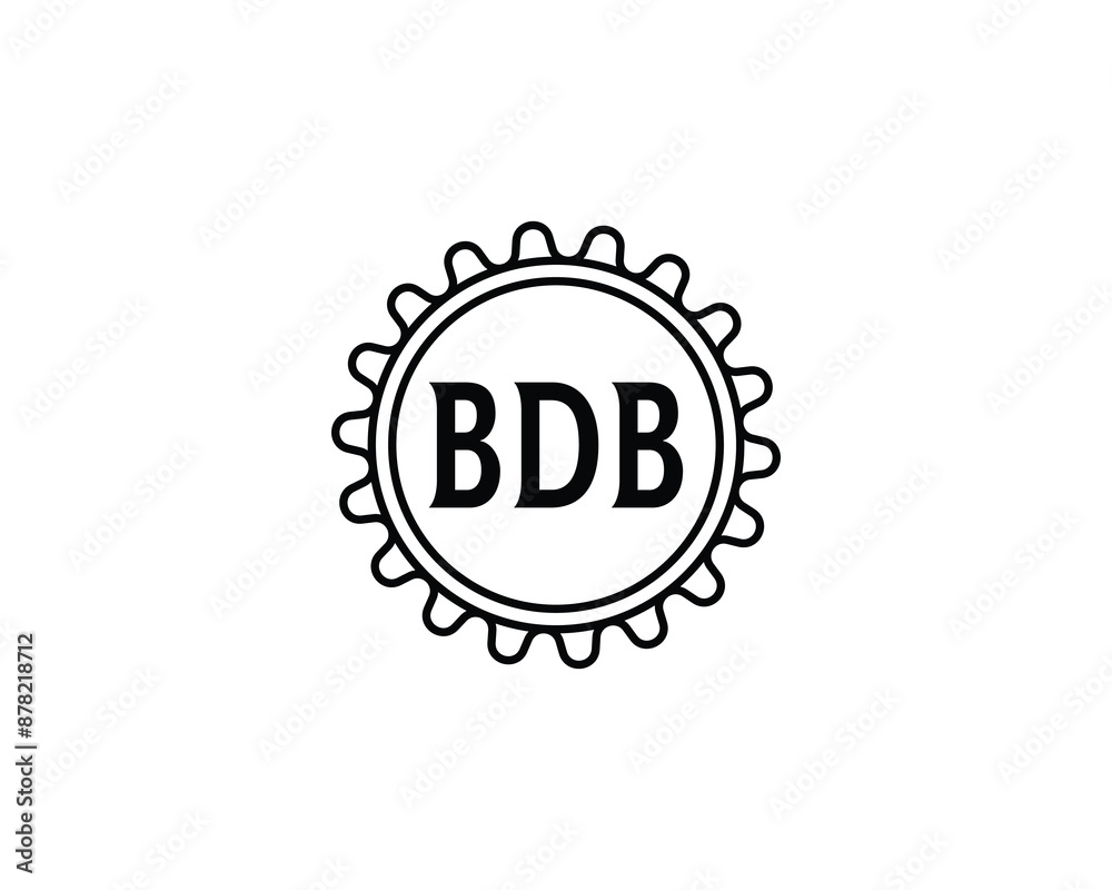 Fototapeta premium BDB logo design vector template. BDB logo design.