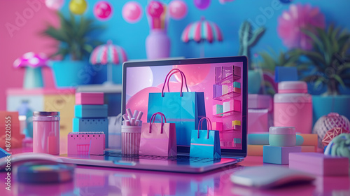 A minimalist shot of a laptop screen showcasing an