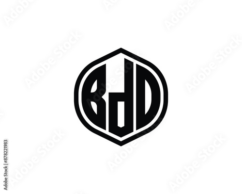 BDD logo design vector template. BDD logo design.