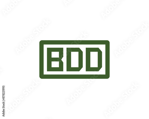 BDD logo design vector template. BDD logo design.