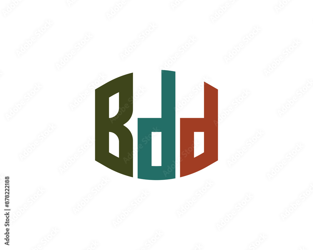 BDD logo design vector template. BDD logo design. BDD logo design vector template. BDD logo design.