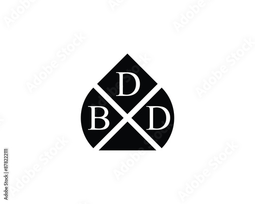 BDD logo design vector template. BDD logo design.