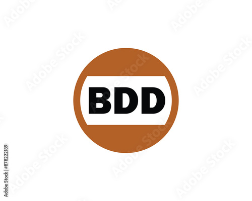 BDD logo design vector template. BDD logo design.