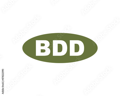 BDD logo design vector template. BDD logo design.