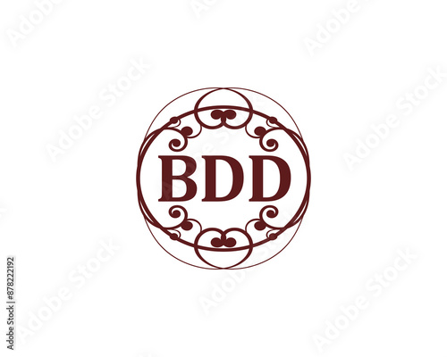 BDD logo design vector template. BDD logo design.