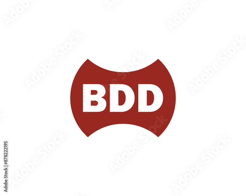 BDD logo design vector template. BDD logo design.