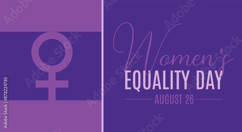 Women’s Equality Day background template. Holiday concept. background, banner, placard, card, and poster design template 