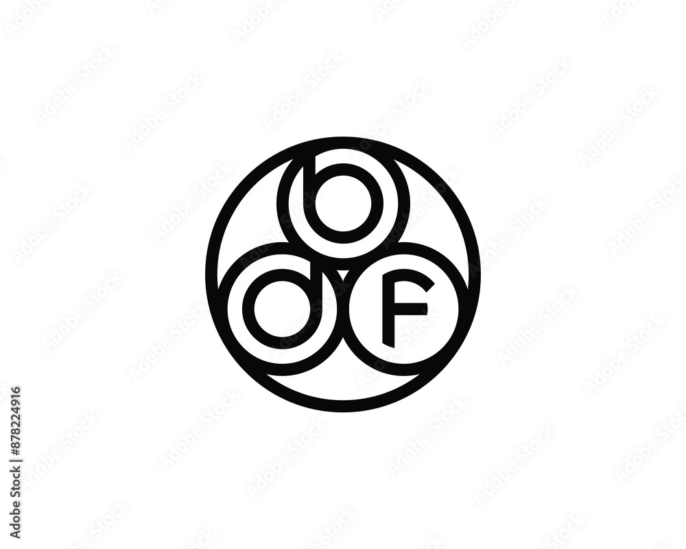 BDF logo design vector template. BDF logo design. BDF logo design vector template. BDF logo design.