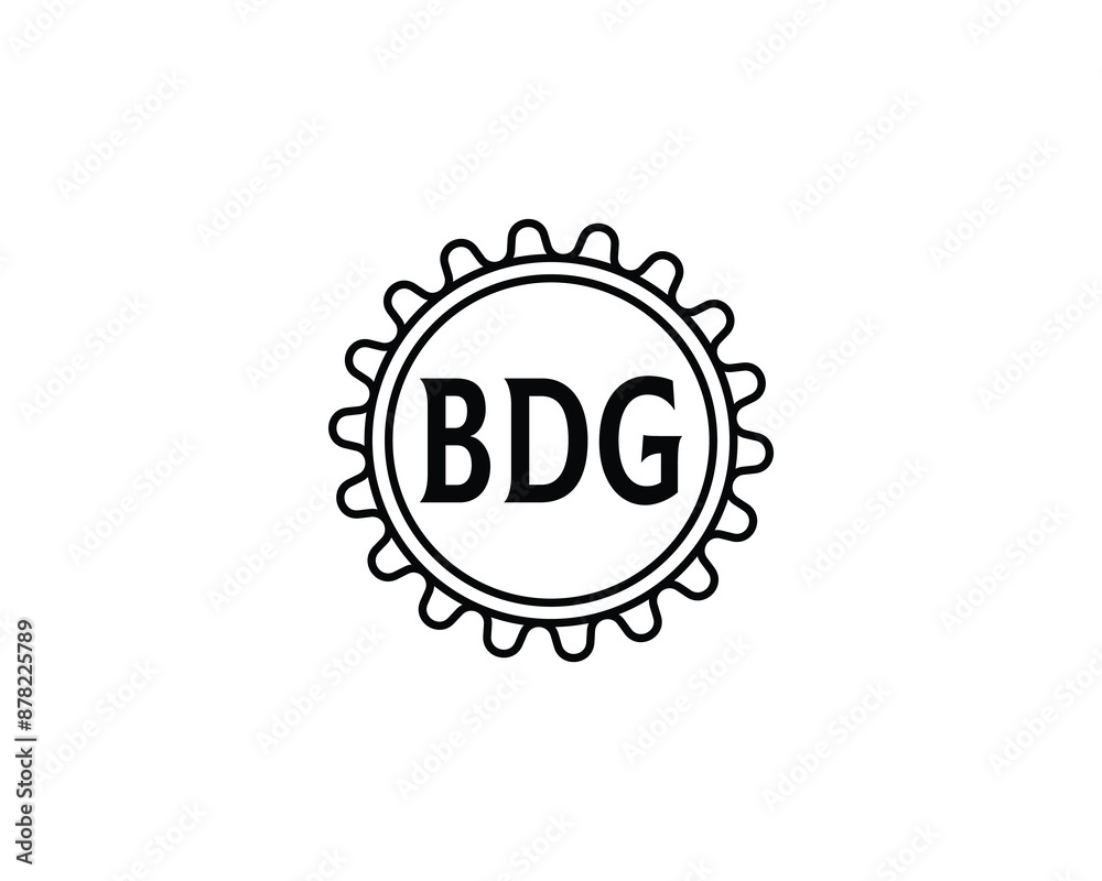Fototapeta premium BDG Logo design vector template. BDG Logo design.