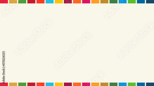 SDGsカラーの背景付き余白ありフレーム