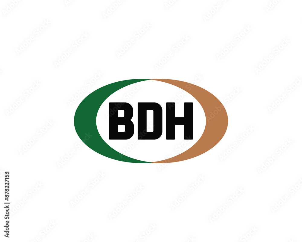 BDH Logo design vector template. BDH logo design. BDH Logo design vector template. BDH logo design.