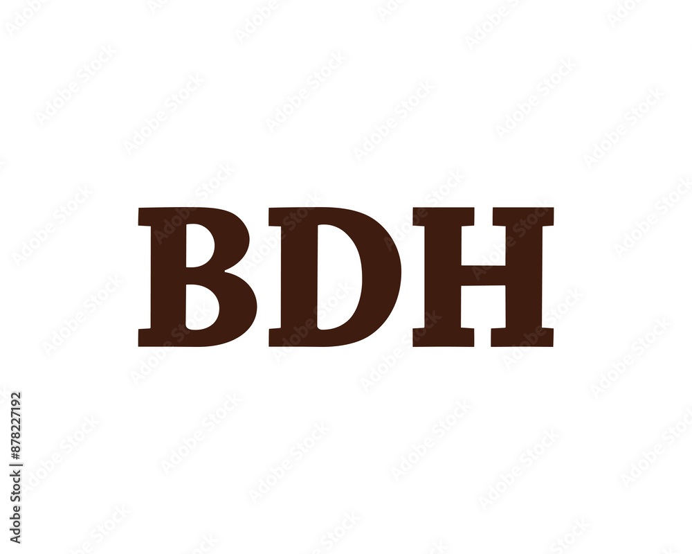 BDH Logo design vector template. BDH logo design. BDH Logo design vector template. BDH logo design.