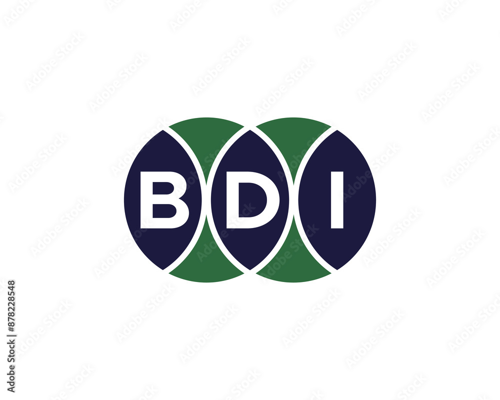 BDI Logo design vector template. BDI logo design.