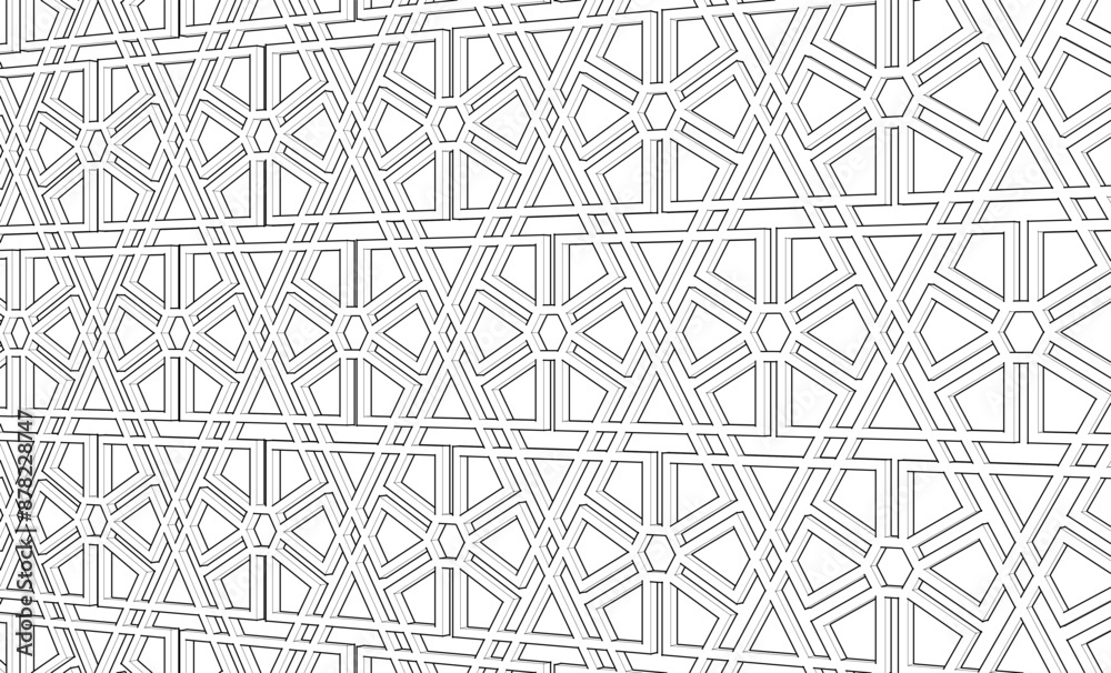 decorative grid abstract ornament 3d illustration decorative grid abstract ornament 3d illustration