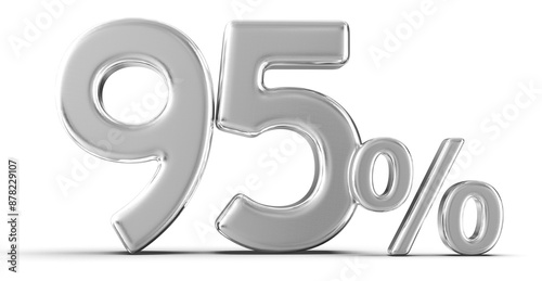 95 Percent Off Sale Gold Number 3D