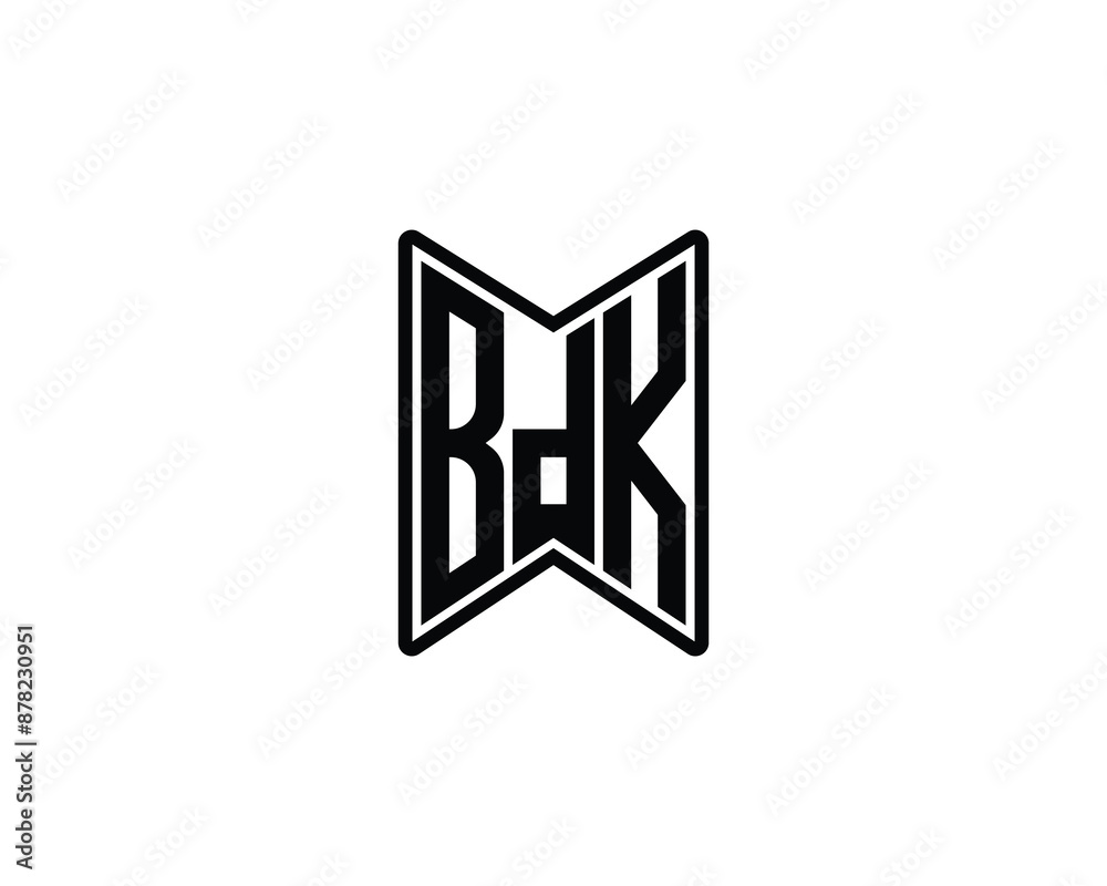 BDK Logo design vector template. BDK logo design. BDK Logo design vector template. BDK logo design.