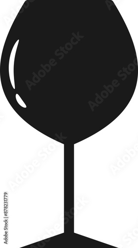 Wine Glass - Vector Graphic 