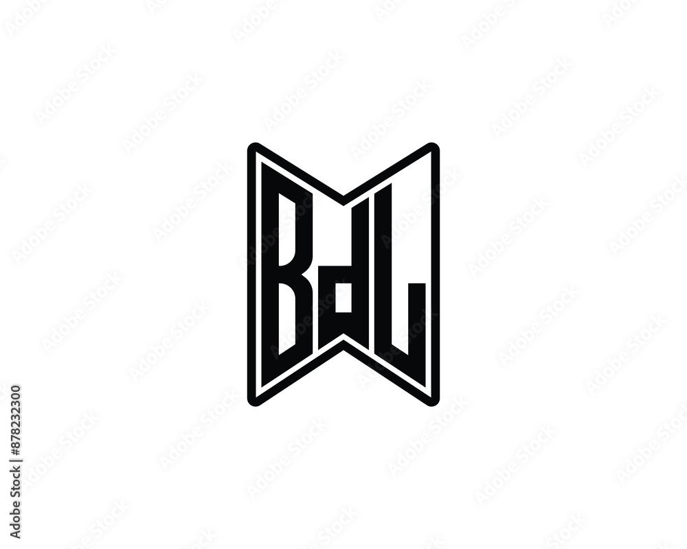 BDL logo design vector template. BDL logo design. BDL logo design vector template. BDL logo design.