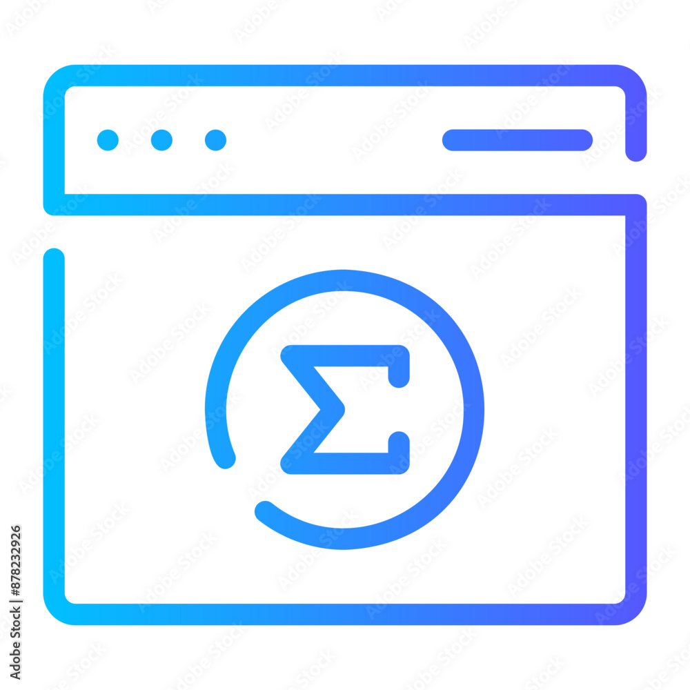 m gradient icon