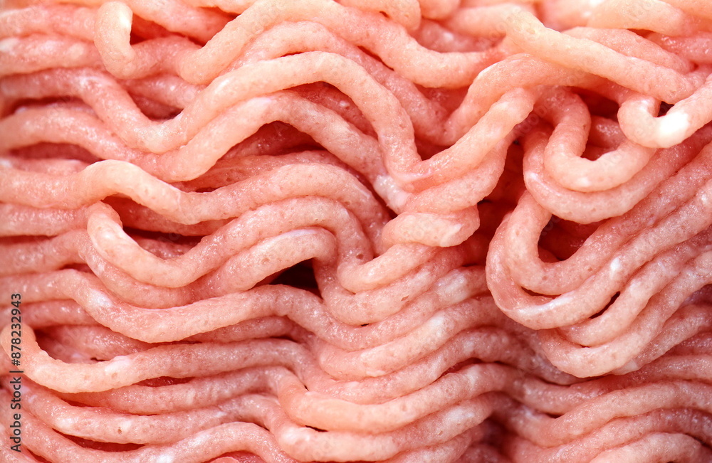 Fresh raw minced beef meat isolated on white. Fresh raw minced beef meat isolated on white.