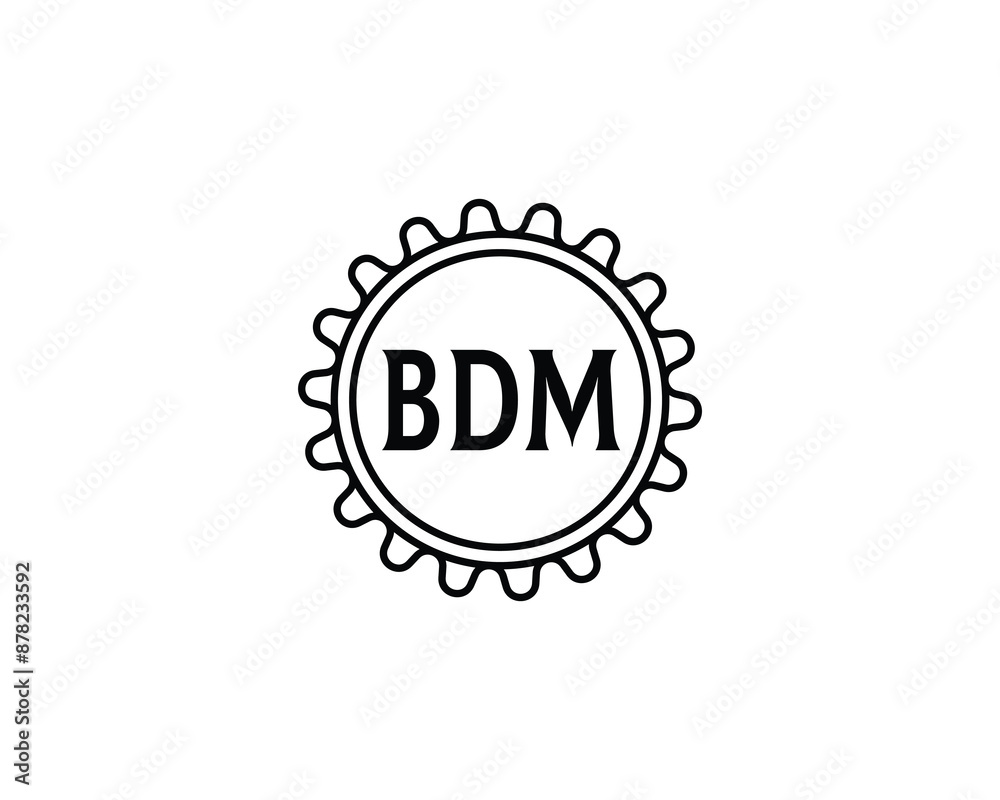 BDM logo design vector template. BDM logo design. BDM logo design vector template. BDM logo design.