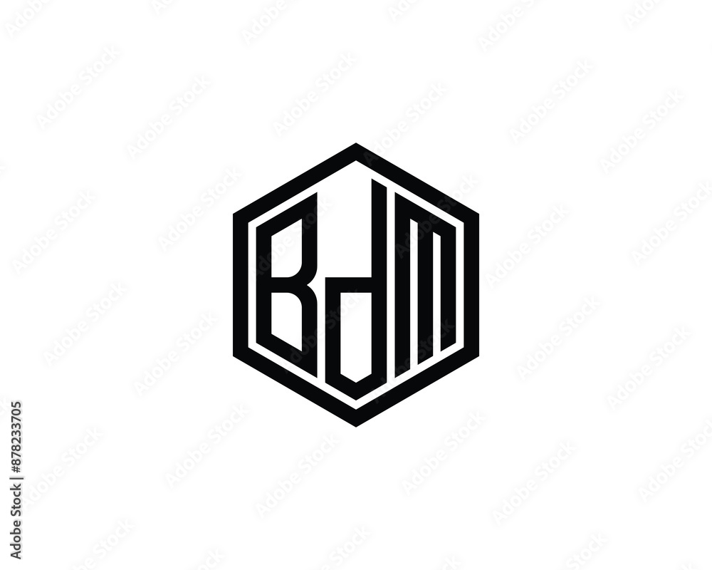 BDM logo design vector template. BDM logo design. BDM logo design vector template. BDM logo design.