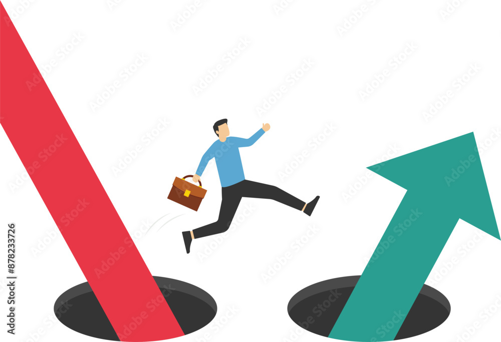 Stock market volatility. Adjustment of investment portfolio. Stop loss, up trend.Businessman change to investment in stock market trend.
Stock market volatility. Adjustment of investment portfolio. Stop loss, up trend.Businessman change to investment in stock market trend.