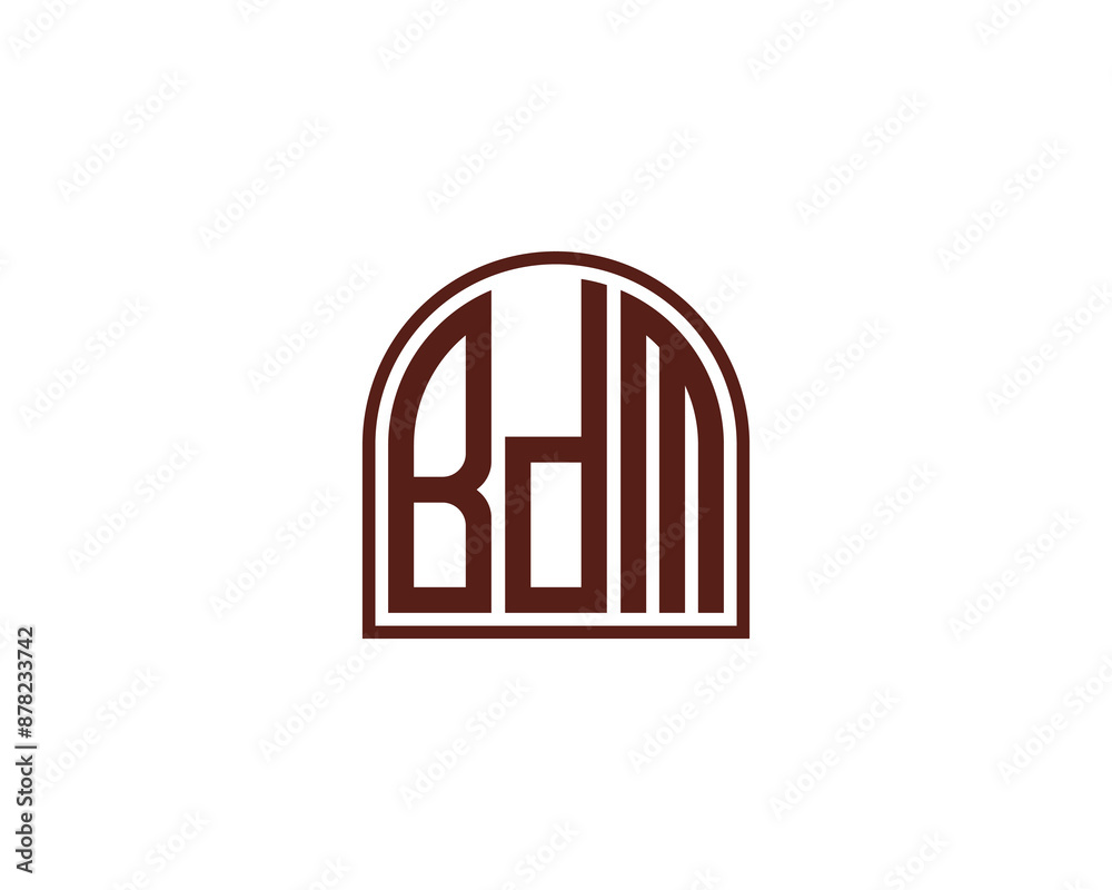 BDM logo design vector template. BDM logo design. BDM logo design vector template. BDM logo design.