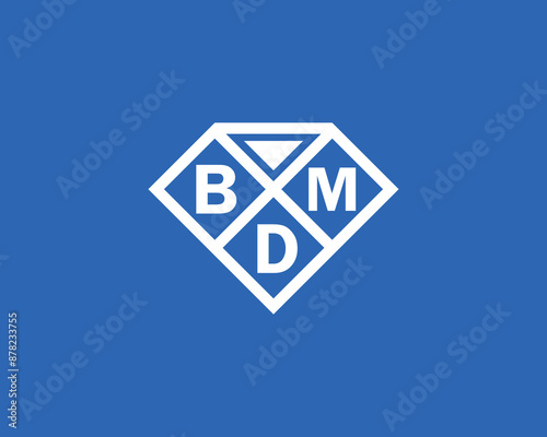 BDM logo design vector template. BDM logo design. photo