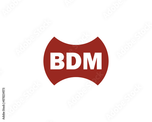 BDM logo design vector template. BDM logo design. photo