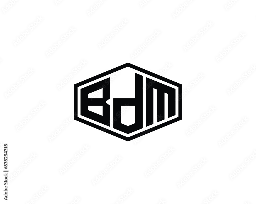 BDM logo design vector template. BDM logo design. BDM logo design vector template. BDM logo design.