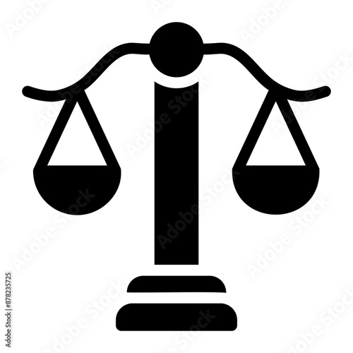 ale of justice glyph icon