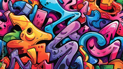 Wallpaper Mural graffiti abstract background Torontodigital.ca