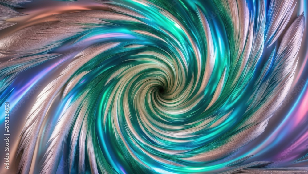 A captivating abstract artwork featuring a dynamic swirl pattern with vibrant hues of blue, green, purple, and gold, creating a sense of motion and energy.
A captivating abstract artwork featuring a dynamic swirl pattern with vibrant hues of blue, green, purple, and gold, creating a sense of motion and energy.