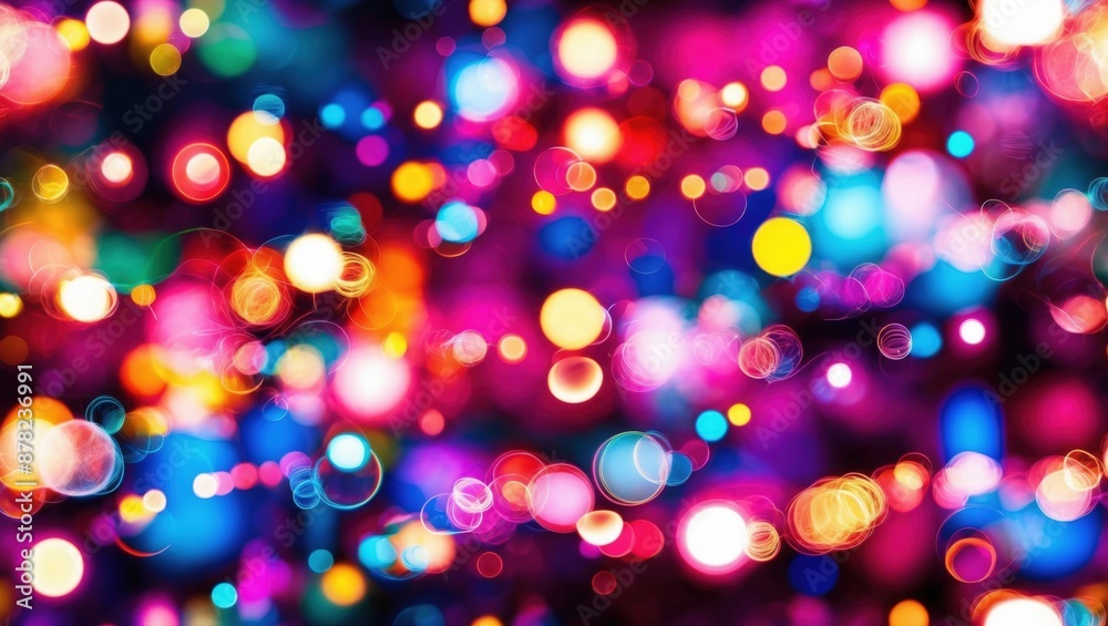 A vibrant and colorful abstract background featuring bokeh lights in various colors, creating a festive and energetic atmosphere.
A vibrant and colorful abstract background featuring bokeh lights in various colors, creating a festive and energetic atmosphere.